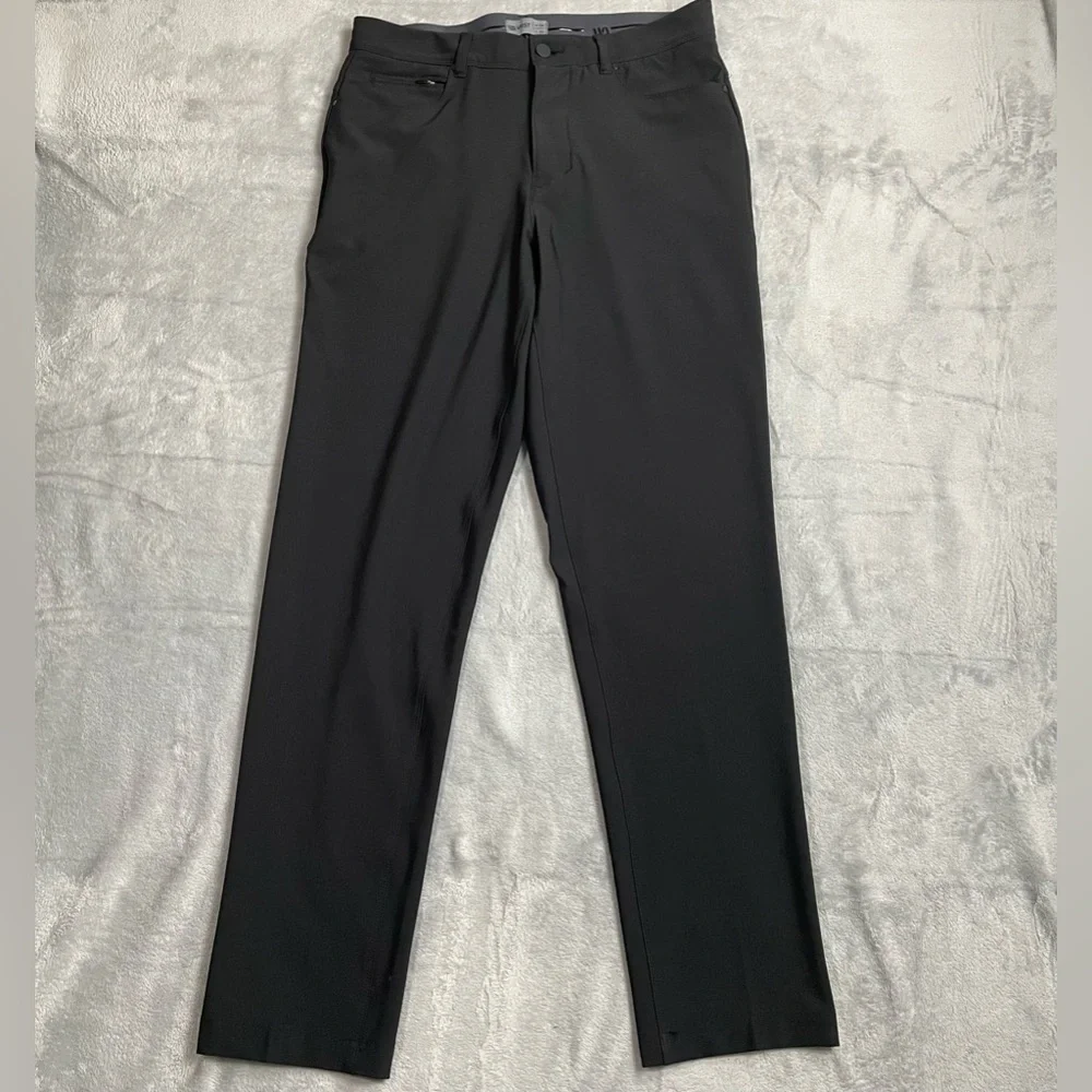 VRST Pants 32x32 Mens Fairway 5 Pocket Golf Performance Stretch Slim Fit Black